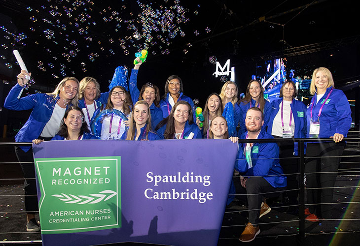 Cambridge nurses celebrating their Magnet recognition.