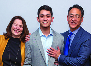 Terri Yahia, Willis Wang, and their son, Ethan Wang