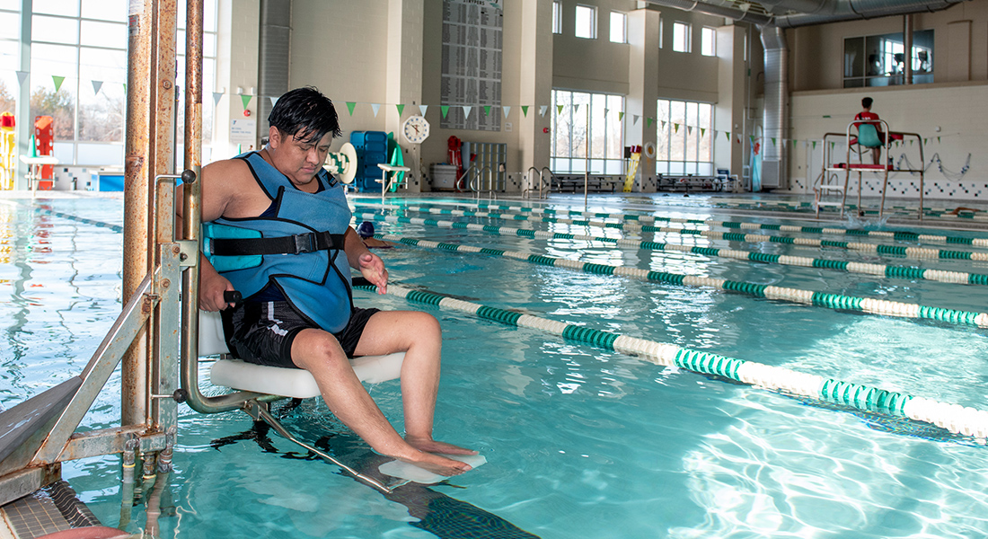 Aquatic therapy at Spaulding Outpatient Center South Shore YMCA Quincy