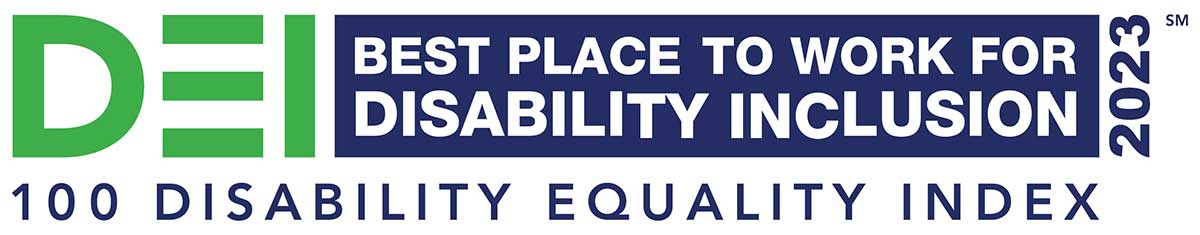 DEI Best Place to Work for Disability Inclusion 2023 logo