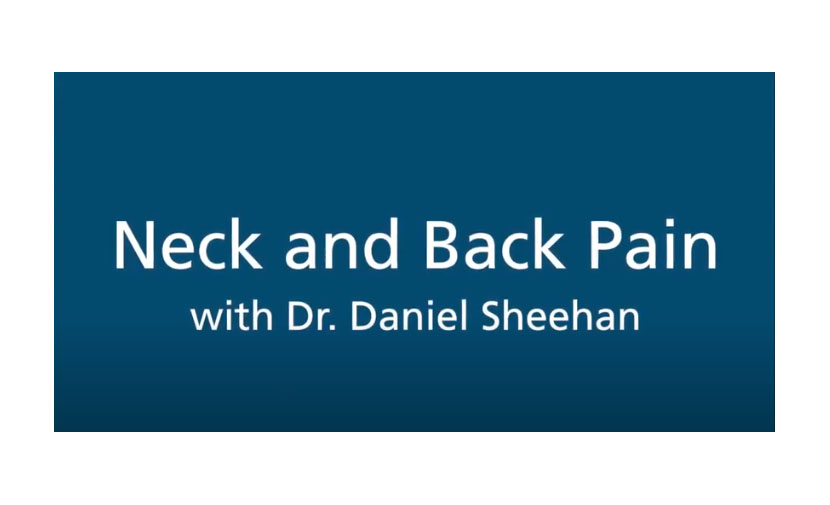 Learn more about back and neck health treatment options from Dr. Sheehan