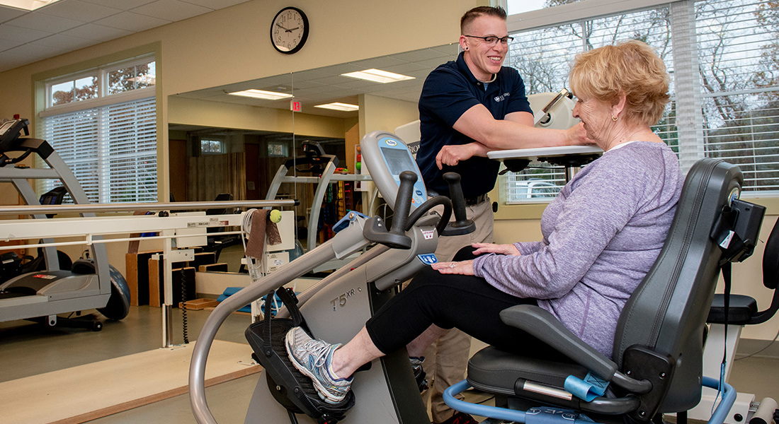 Patient using facilities to rehab at Spaulding Outpatient Center Orleans